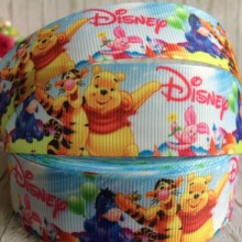 Репс 2,5 см, Вінні Пух, Пітачок, Іа, біло-блакитний, 1 м