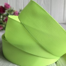 Репс 2,5 см, яскраво-салатовий, метр