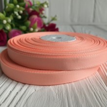 Репс 0,9 см, персиковий, рулон 33 м