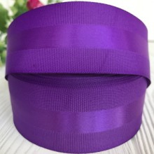 Репс із атласною смугою, 4 см, темно-фіолетовий, метр