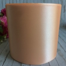 Атлас 7,5 см, персиковий, метр