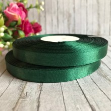 Атлас 0,9 см, темно-зелений, рулон 33 м