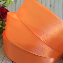 Атлас 2 см, темно-персиковий, метр