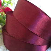 Атлас 2 см, вишневий, метр