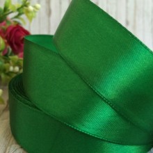 Атлас 2 см, зелений, метр