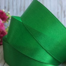 Атлас 2,5 см, середньо-зелений, метр