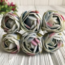 Оксамитові квіти, 2,2 см, блакитно-рожевий, пучок