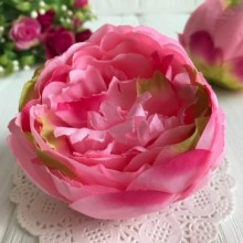 Півонія тканинна, 8 см, рожево-салатовий, шт.