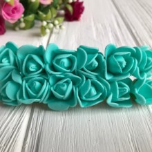 Троянда 1,5-2 см, м'ятна, 12 квіточок у пучку