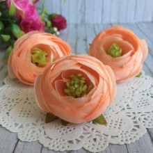 Бутон ранункулюса, 4-5 см, персиковий, шт.