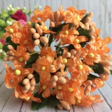 Бузок з тичинками, 2 см, помаранчевий, букет