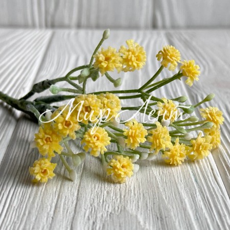 Незабудки, 16 см, жовті, пучок