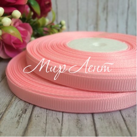 Репс 0,6 см, світло-рожевий, рулон 23 м