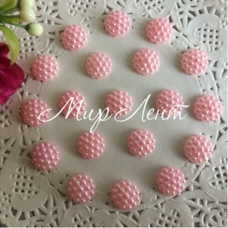 Серединка-хризантемка, 10 мм, світло-рожевий, шт.