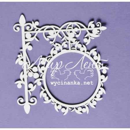 Чипборд Wycinanka - STACYJKA RETRO - ramka, 1 элемент.