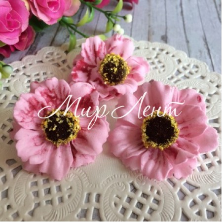 Бутон маку (фоаміран), 4 см, світло-рожевий