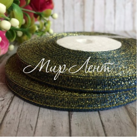 Парча 0,6 см, темно-синій, рулон 23 м