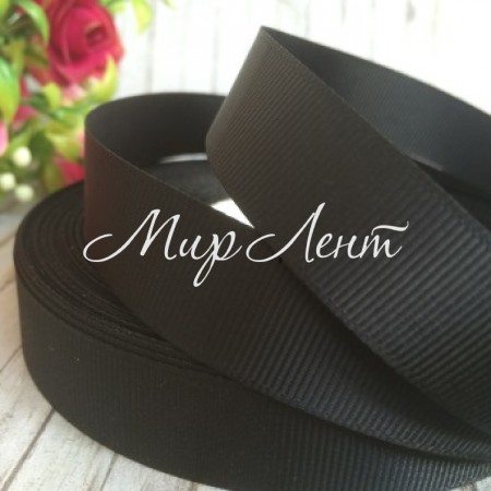 Репс 2 см, чорний, метр