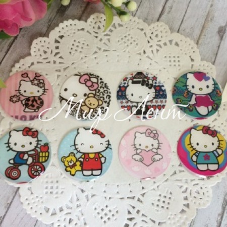 Наклейки, Китти, набор № 9 - (8 шт.)