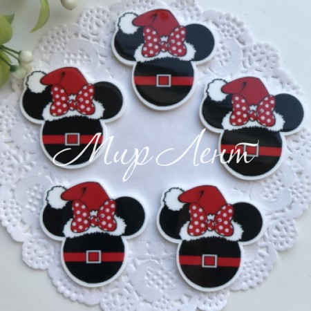 Кабошон NY, 35х34 мм, голова Мінні у шапці, шт.