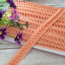 Тесьма самосу, 1,8 см, персикова