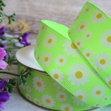 Репс 2,5 см, ромашка, салатовий