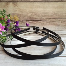 Обруч метал, атлас, чорний, 7 мм, ціна за 1 шт.