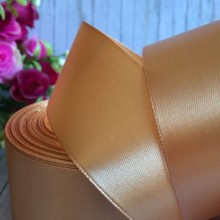 Атлас 4 см, яскраве золото, метр