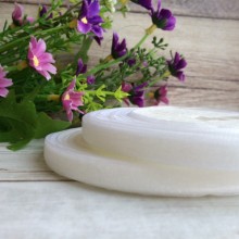 Органза 0,6 см, білий, рулон 45 м