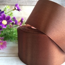 Атлас 5 см, коричневий, рулон 33 м