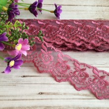 Мереживо яблучко, 4,5 см, баклажановий, метр