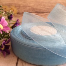 Органза 2 см, блакитний, метр