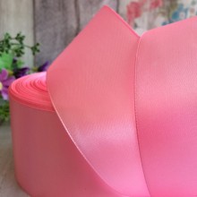 Атлас 5 см, середньо-рожевий, рулон 33 м