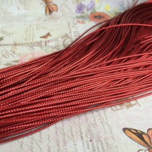Шнур 1 мм, червоний, метр