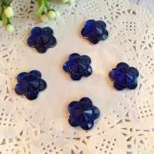 Квіточка кришталь, 16 мм, синій