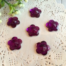 Квіточка кришталь, 16 мм, фіолетовий