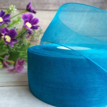 Органза 4 см, бірюзовий, метр