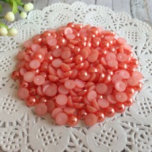 Напівбусина, 6 мм, цегляна, 100 шт.