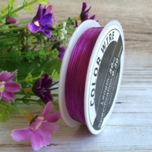 Дріт 0,37 мм, фіолетовий, рулон 50 м