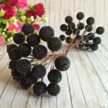 Ягідки в цукрі, 11 мм, чорні