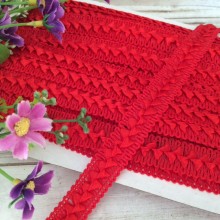 Тесьма самосу, 1,8 см, червона