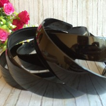 Обруч пластиковий, 2,5 см, чорний, глянсовий