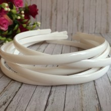 Обруч 0,8 см, білий, глянсовий, шт.