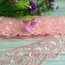 Мереживо яблучко, 4,5 см, світло-рожеве, метр