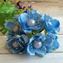 Цвіт яблуні із перлиною, блакитний, пучок