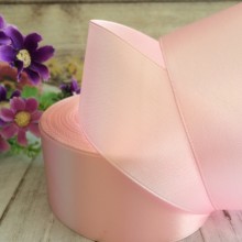 Атлас 4 см, світло-рожевий, метр