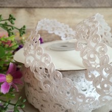 Стрічка-мереживо, 2 см, білий