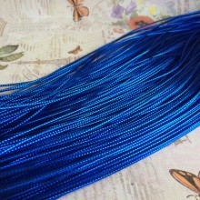 Шнур 1 мм, синій, метр
