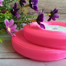 Органза 0,9 см, яскраво-рожевий, рулон 45 м