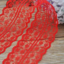 Мереживо квіточка, 4,5 см, червоне (не стрейчеве)